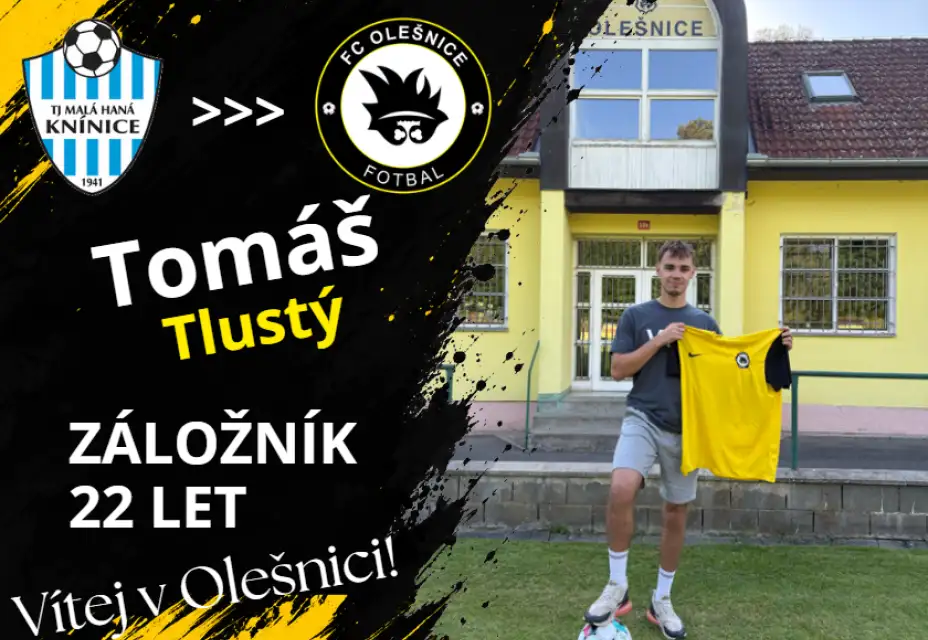 PODPIS |  Představujeme novou posilu: Do Olešnice přichází Tomáš Tlustý!