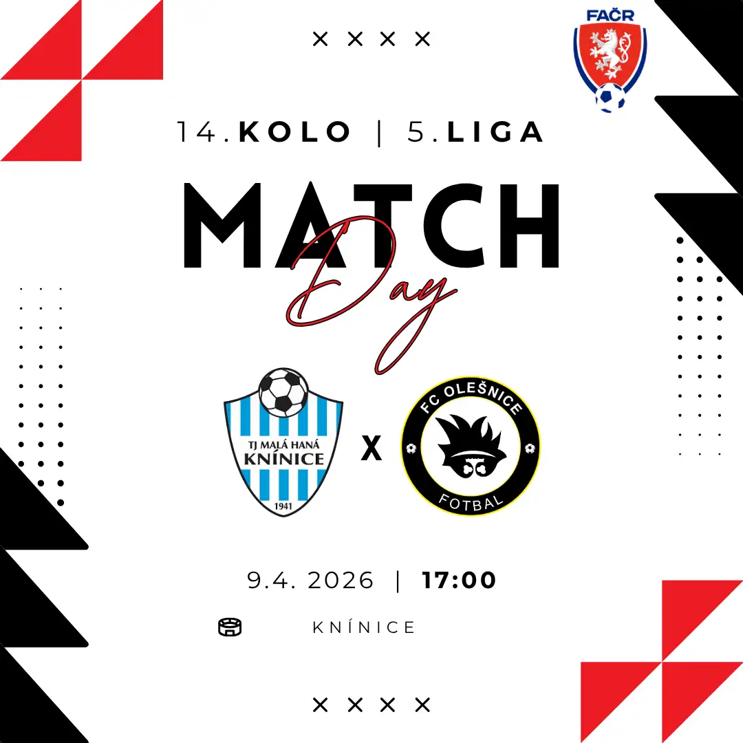 POZVÁNKA MLÁDEŽ | Žáci zajíždí v rámci 14.kola na hřiště do Knínic