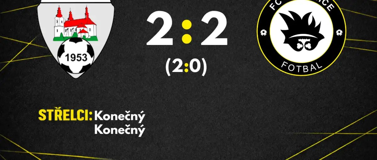 S nováčkem 6. ligy remizujeme 2:2