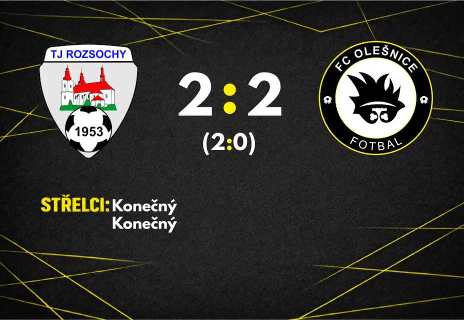 S nováčkem 6. ligy remizujeme 2:2