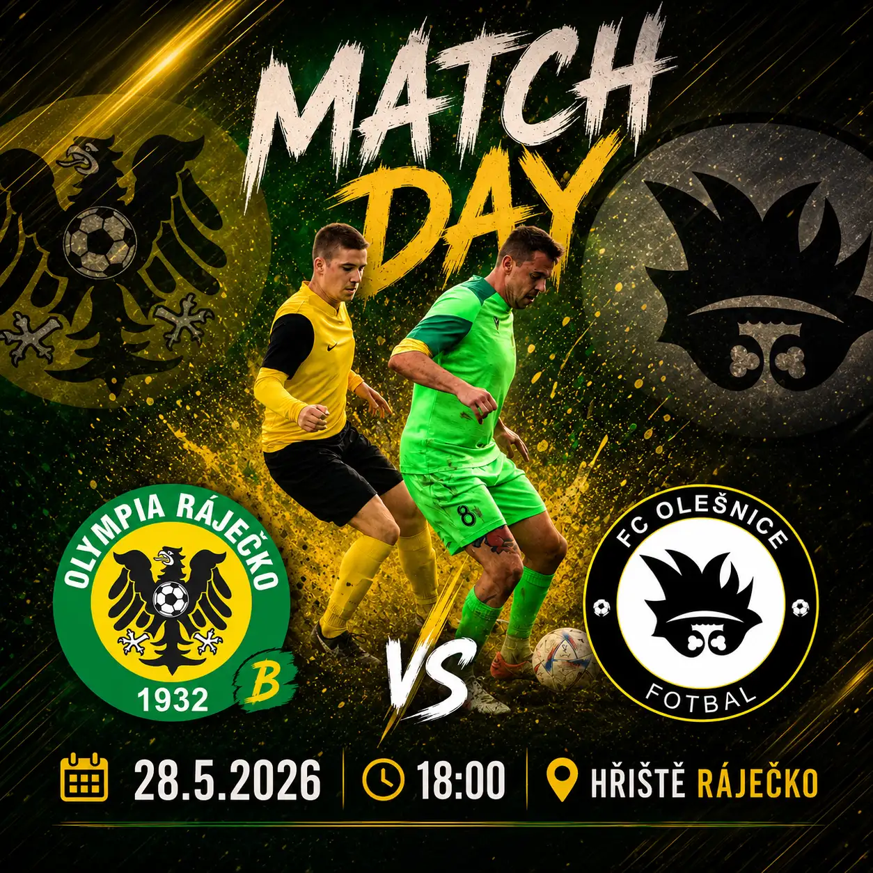 POZVÁNKA | Olešnici čeká v rámci anglického týdne náročný duel v Ráječku