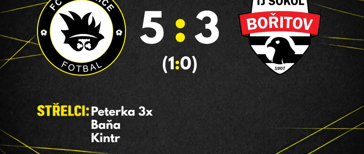 Na začátek sezony jsme se naladili vítězně, proti loňskému mistrovi 8. ligy vítězíme 5:3