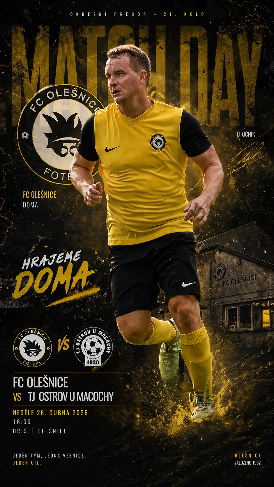 POZVÁNKA | V neděli na domácí půdě proti Ostrovu